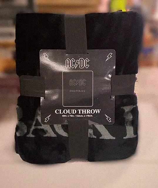 Classic Rock Band ACDC ~ 60"x70" Fleece Throw Blanket