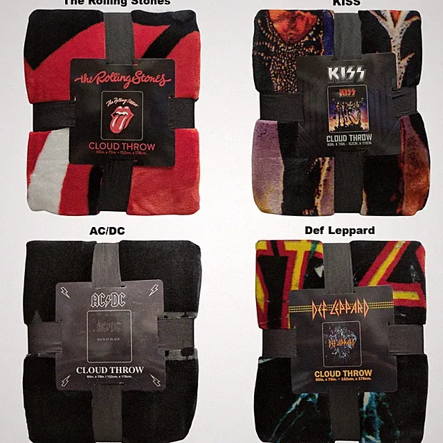 Classic Rock Band Luxury Cloud Fleece Throw Blanket, 60"x70"