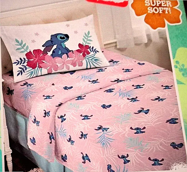 Disney Lilo & Stitch Kid's Bed Sheet Set Paradise Dream 4pc. Pillowcase Girl New