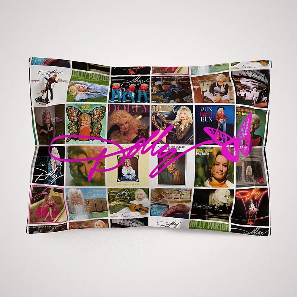 Dolly Parton Microfiber Pillow Sham, Bedding Decor, Classic Music