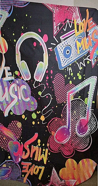 Duvet Cover Music Love Boom Box