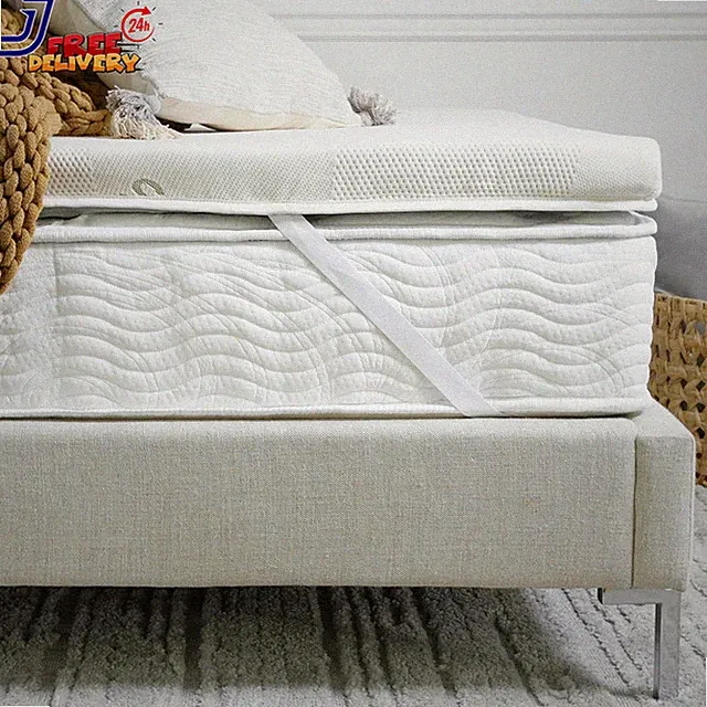 Graphite Memory Foam Mattress Topper 3” Memory Foam Layer Enhanced Comfort & Coo