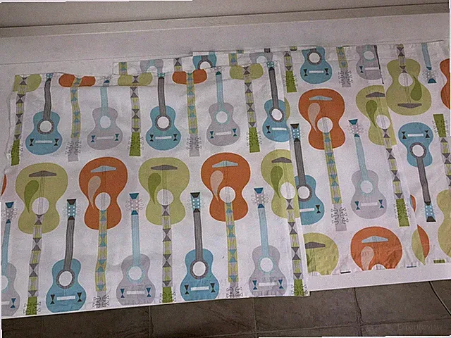 Land Of Nod 3 Guitar Pillow Shams