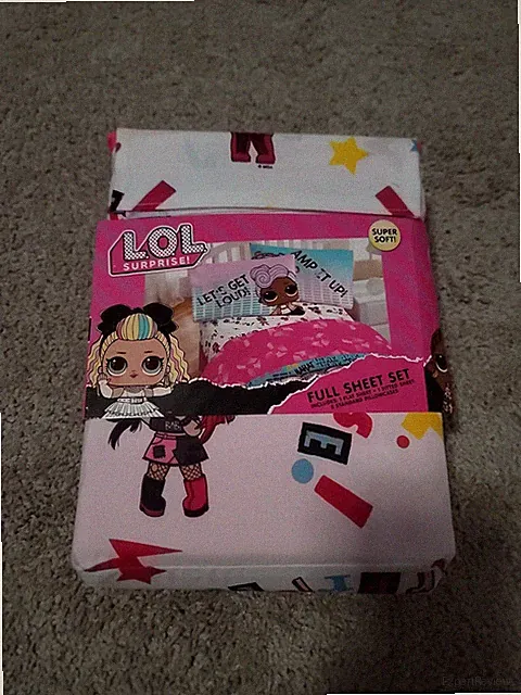 LOL Surprise Full Bed Sheet Set & 2 Pillowcases 4 Piece Polyester Girls Kids LOL