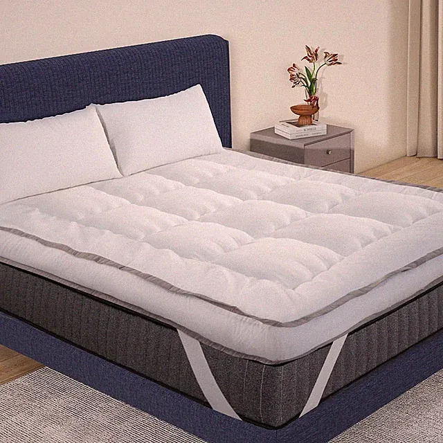 Mattress Topper Queen, Extra Thick Pillow-Top Mattress Pad Bed Covers, Plush Sof