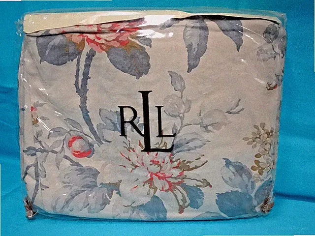 Ralph Lauren, Twin Bedskirt, Lake House Floral 2, 14" Drop, New in package