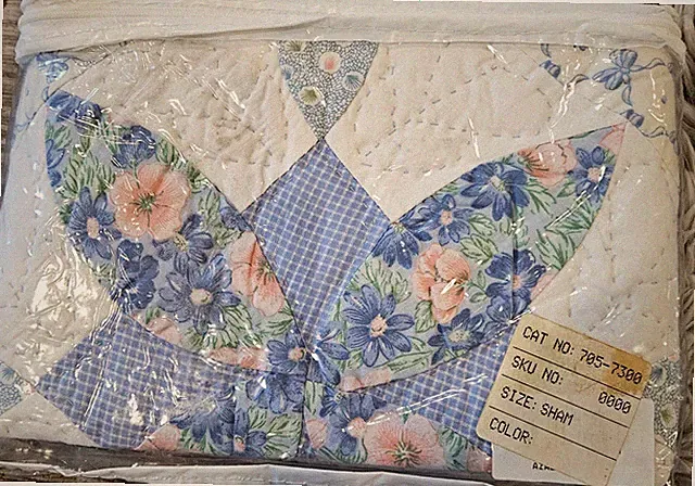 VTG Patchwork Pillow Shams. Country Classics 1993. Hand Sewn & Crafted. Lot of 2